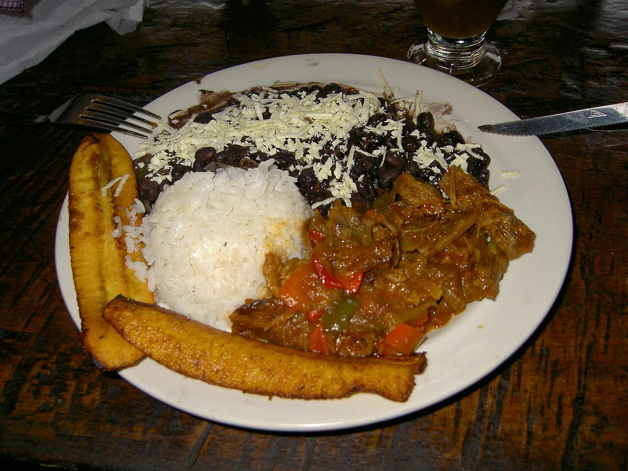 Imagen de referencia de un plato criollo venezolano.